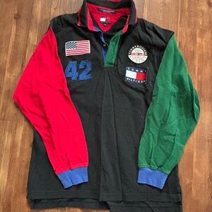 Vintage Tommy Hilfiger Colorblock Rugby Shirt